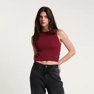 MOSSIMO - Blusa Mujer Tejido Sin mangas