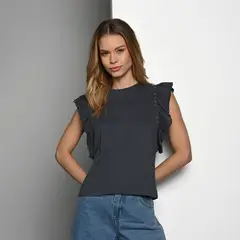 DENIMLAB - Camiseta Mujer Sin mangas