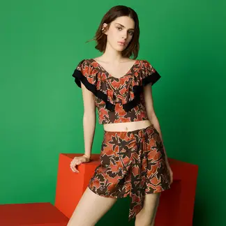 DENIMLAB - Blusa Mujer con Boleros Sin mangas