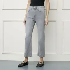 BASEMENT - Jean Capri Mujer Tiro medio de Algodón