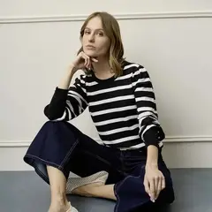 BASEMENT - Saco Mujer Tejido