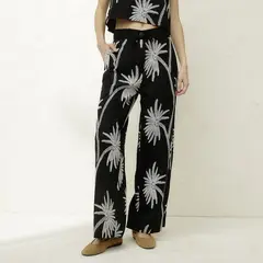 BASEMENT - Pantalón Recto Mujer Tiro medio