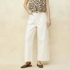 BASEMENT - Pantalón Flare Mujer Tiro alto