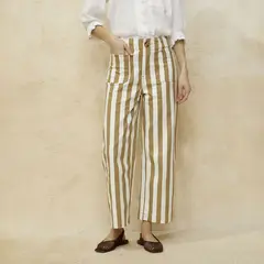 BASEMENT - Pantalón Flare Mujer Tiro alto