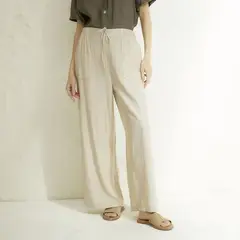BASEMENT - Pantalón Wide leg Mujer