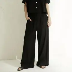 BASEMENT - Pantalón Wide leg Mujer
