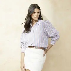 BASEMENT - Camisa Mujer de Rayas Manga larga