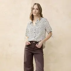 BASEMENT - Blusa Mujer con Estampado Manga corta