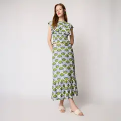 BASEMENT - Falda Midi Mujer con Estampado