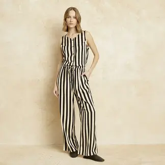 BASEMENT - Pantalón Recto Mujer Tiro medio