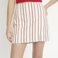 SYBILLA - Falda Mini Mujer de Algodón