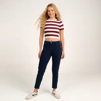SYBILLA - Jean Skinny Mujer Tiro medio