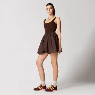 SYBILLA - Vestido Corto Para Mujer Algodón