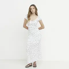 SYBILLA - Vestido Largo Casual con Estampado para Mujer