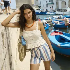 BASEMENT - Top Mujer Tejido Sin mangas