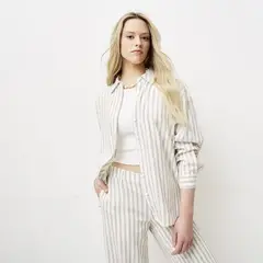 SYBILLA - Camisa Mujer de Rayas Manga larga