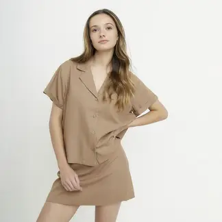 SYBILLA - Camisa Mujer Manga corta