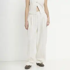 SYBILLA - Pantalón Recto Mujer Tiro alto