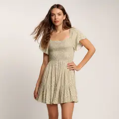 SYBILLA - Vestido Corto Casual con Estampado para Mujer