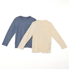YAMP - Camiseta para Niño Manga larga de Algodón