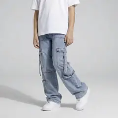 ELV - Jean para Niña de Algodón