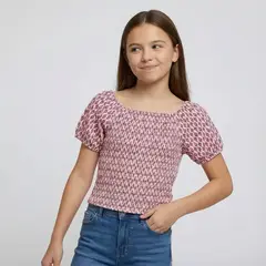 ELV - Blusa para Niña Manga corta