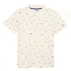 YAMP - Camiseta polo para Niño con Estampado Manga corta de Algodón