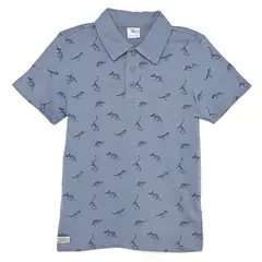 YAMP - Camiseta polo para Niño con Estampado Manga corta de Algodón