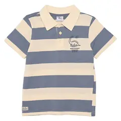 YAMP - Camiseta polo para Niño con Estampado Manga corta de Algodón