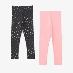 YAMP - Leggings para Niña Pack de 2 unidades de Algodón