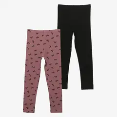 YAMP - Leggings para Niña Pack de 2 unidades de Algodón