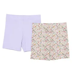 YAMP - Shorts para Niña Pack de 2 unidades de Algodón