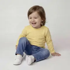 YAMP - Camiseta para Bebé niño Casual Manga larga de Algodón