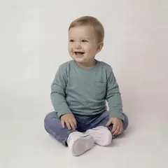 YAMP - Camiseta para Bebé niño Casual Manga larga de Algodón