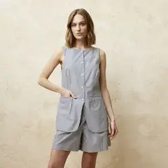 BASEMENT - Chaleco Mujer de Algodón