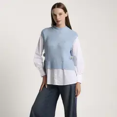 BASEMENT - Chaleco Mujer Tejido