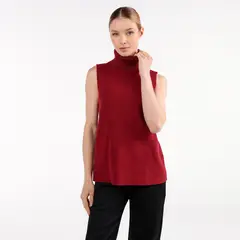 BASEMENT - Blusa Mujer Tejido Sin mangas de Algodón