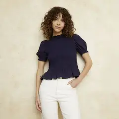 BASEMENT - Blusa Mujer Manga corta