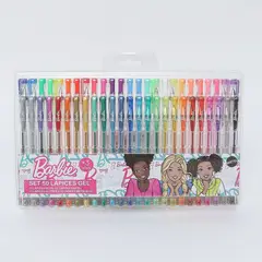 BARBIE - Set de útiles escolares Lapiceros esferos de Gel