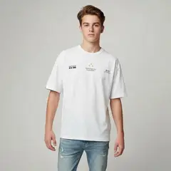 FEDERATION - Camiseta para Niño con Estampado de Algodón