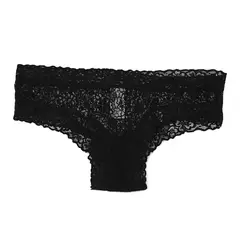 SYBILLA - Cachetero Con Encaje de Algodón para Mujer