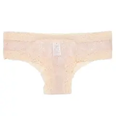 SYBILLA - Cachetero Con Encaje de Algodón para Mujer