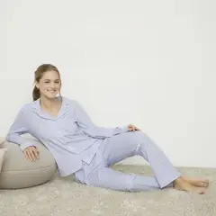 SYBILLA - Pijama completa con pantalón para Mujer Manga larga