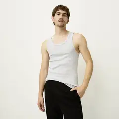 BASEMENT - Camiseta Hombre Sin mangas de Algodón