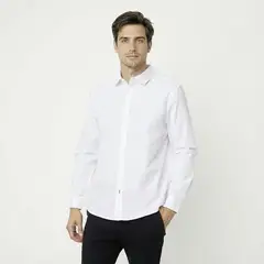 NEWPORT - Camisa Hombre Manga larga Slim fit de Algodón