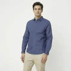 NEWPORT - Camisa Hombre Manga larga Slim fit de Algodón