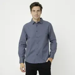 NEWPORT - Camisa Hombre Manga larga Slim fit de Algodón