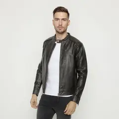 MOSSIMO - Chaqueta Hombre De Cuero