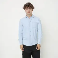 BEARCLIFF - Camisa Hombre Manga larga de Algodón