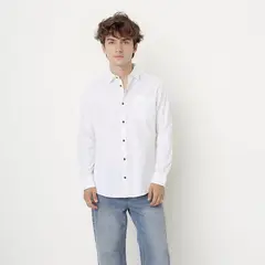 BEARCLIFF - Camisa Hombre Manga larga de Algodón